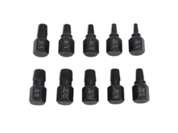 Kit extrator de parafusos danificados em aço Cr V, de 1/8 a 13/32 polegadas para manuseio mecânico.