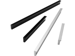 Puxadores De Alumínio Prateados E Pretos Para Armários Cozinha, Gavetas, Móveis, Guarda Roupas, 1 Peça 206-320mm, Preto