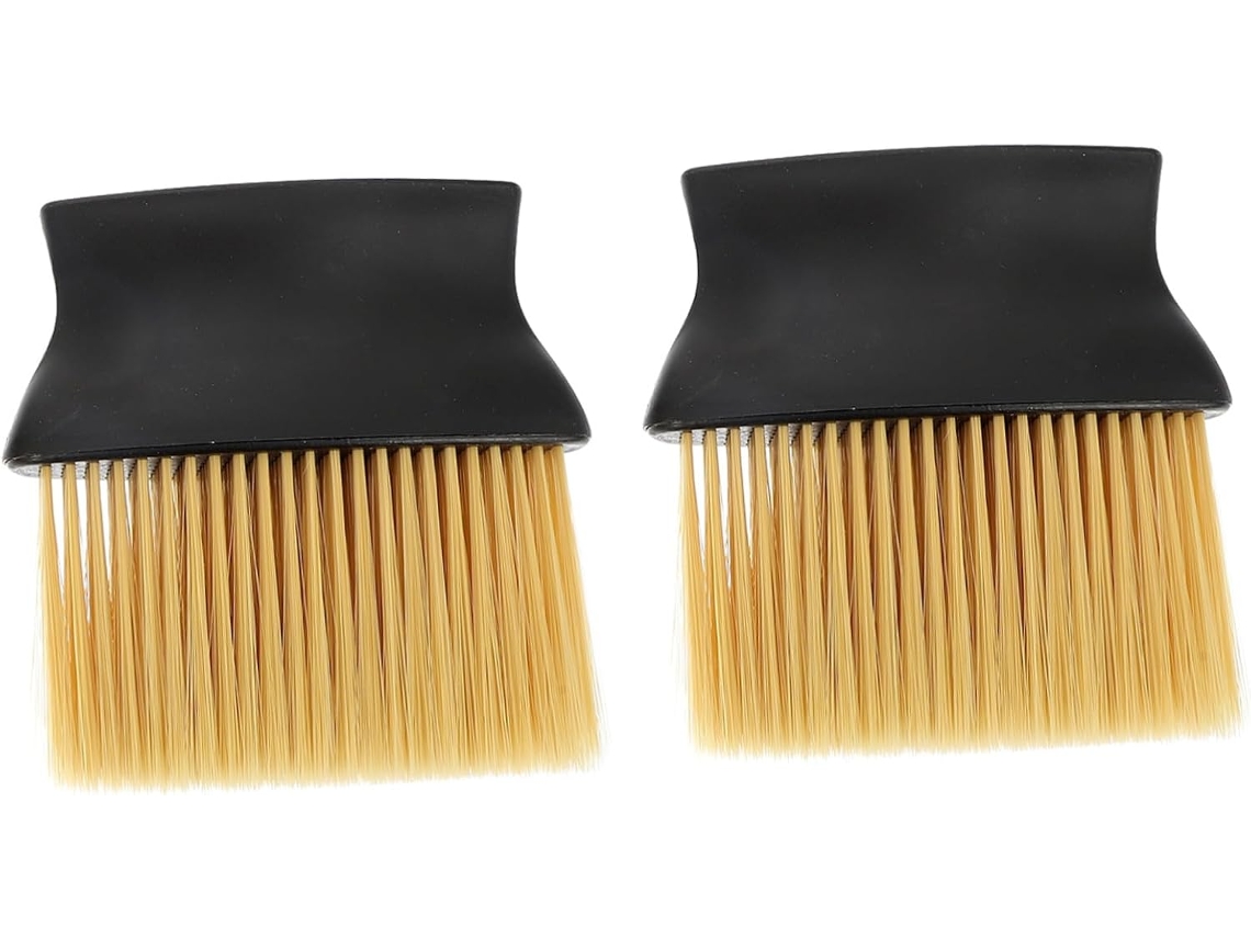 Conjunto De 2 Escovas Limpeza Para Cabelo E Barba Collbath, Ferramenta De Barbeiro E Escova Cabeleireiro Para Uso Em
