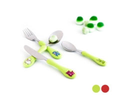 Conjunto de Talheres AMEFA Enfant Metal Duas Cores Fúchsia 4 5 Cm