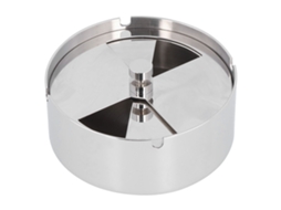 Cinzeiro externo, aço inox, tampa giratória, antivento, casa, escritório S/MARCA