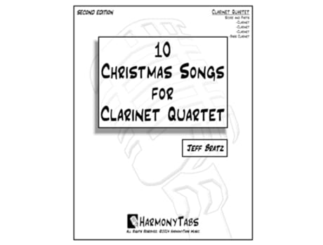 Livro 10 Christmas Songs for Clarinet Quartet de Jeff Bratz (Inglês)