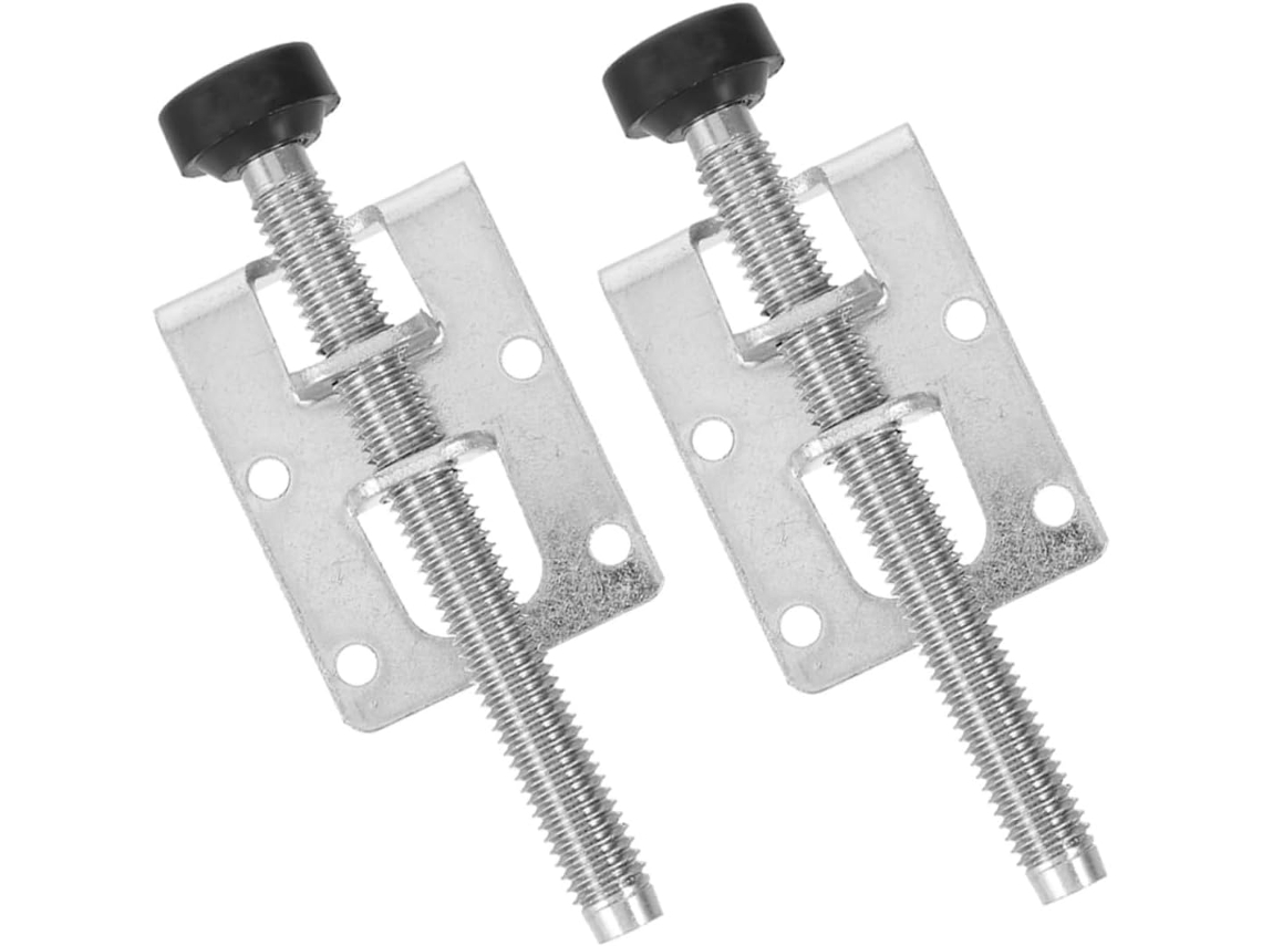 Uonlytech Conjunto De 2 Pés Niveladores Ajustáveis E Reforçados Para Guarda Roupa Mesa, Antiderrapantes, Em Aço Carbono