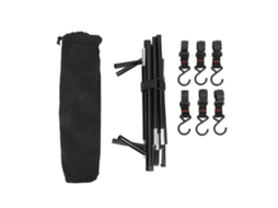 Rack Suspenso de Camping com 6 Ganchos 6kg