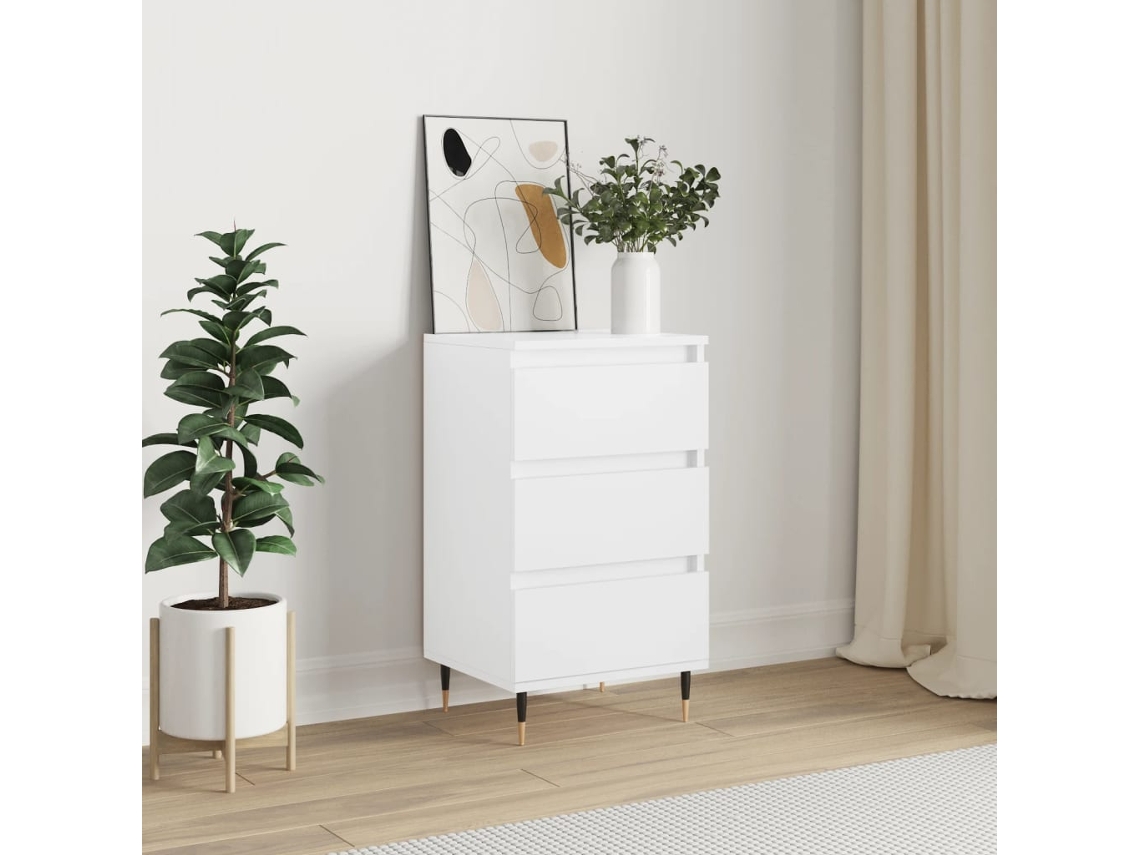 Vidaxl Aparador 40x35x70 Cm Derivados De Madeira Branco