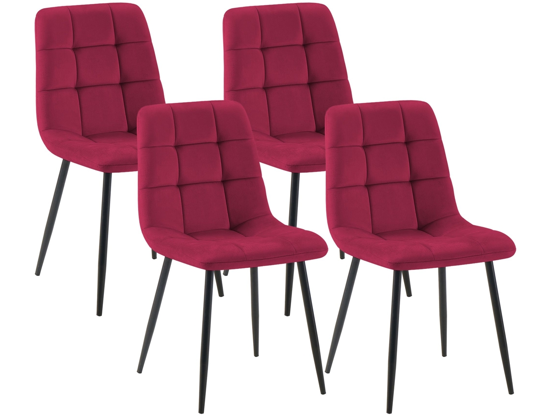 4er Set Esszimmerstuhl Tilde Samt