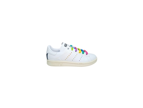 Sapatilhas De Mulher Adidas Stella Mccarteney Scarpe Stan Smit In Lacci Colorati Doppio Laccio Brand Logo Pele Sintética Branco (38)