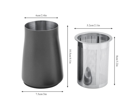 EBTOOLS Peneira de café em aço inoxidável, peneira em pó, filtro de farinha, acessório para moedor (preto) EBTOOLS
