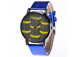 Relógio de quartzo unissex elegante Zhoulianfa F305-hx azul para casais