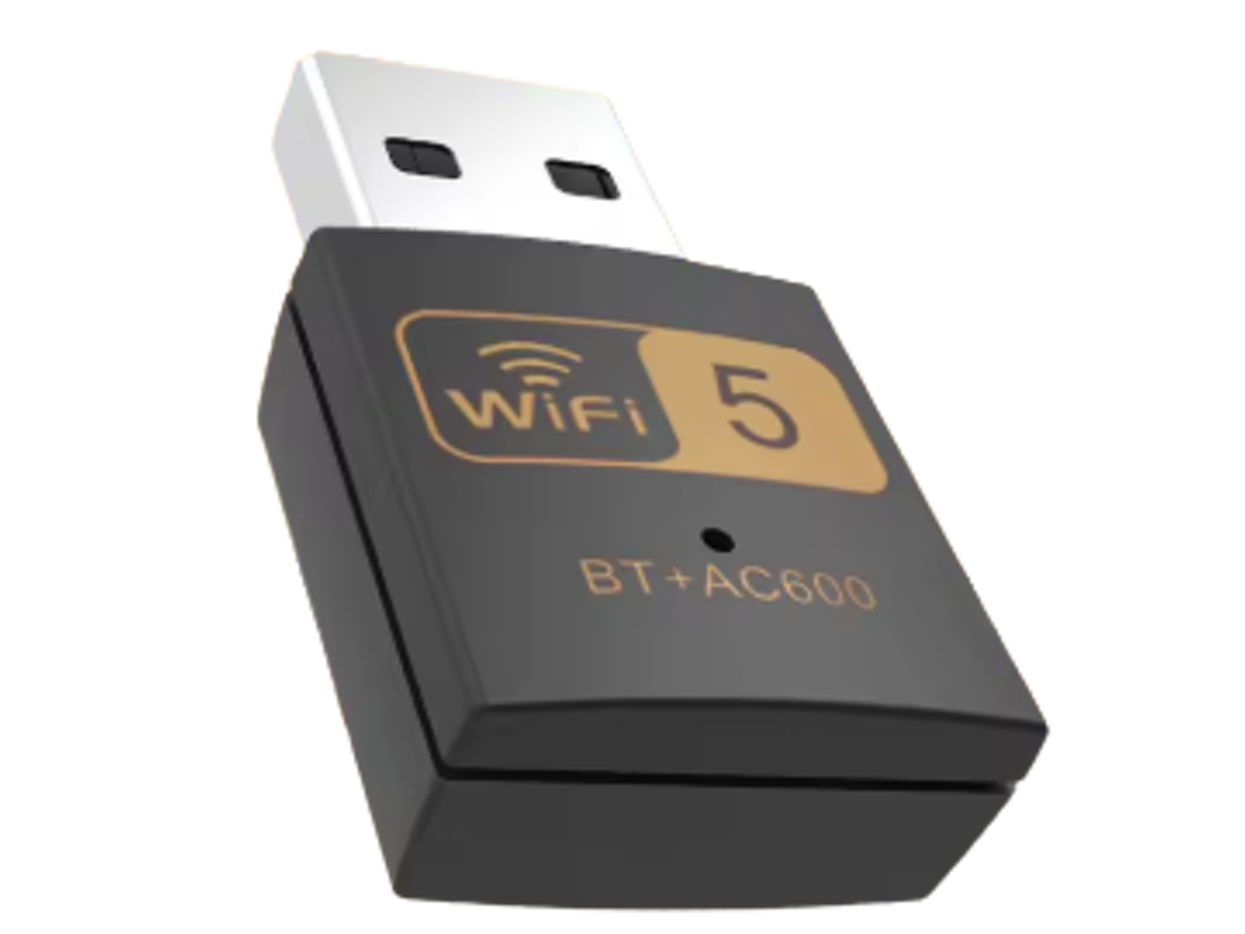 Placa De Rede Usb Wifi5 600mbps Bluetooth Pixlink