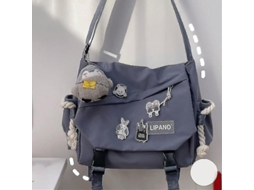 Bolsa messenger retrô S/MARCA para homem, grande capacidade, leve, com cinto ajustável