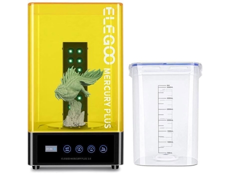 Máquina de lavar e curar Mercury Plus V2.0 2 em 1 para impressoras 3D Mars Photon S Photon Mono LCD/DLP/SLA Elegoo, modelos de resina