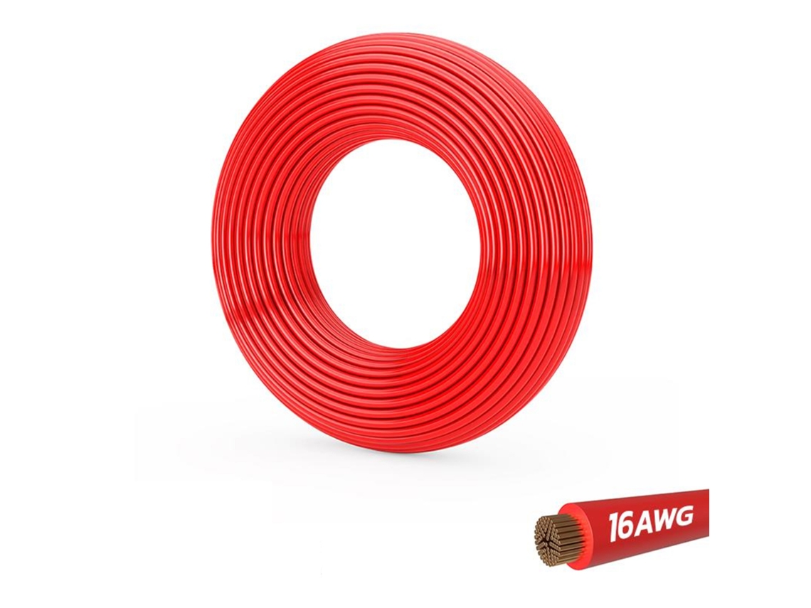 Cabo Vermelho 16 Awg - 5m