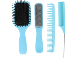 Conjunto De 4 Pentes Para Cabelo, Escova Desembaraçadora Em Formato De Pá Com Pente Cabo Fino Para Cabelos Longos