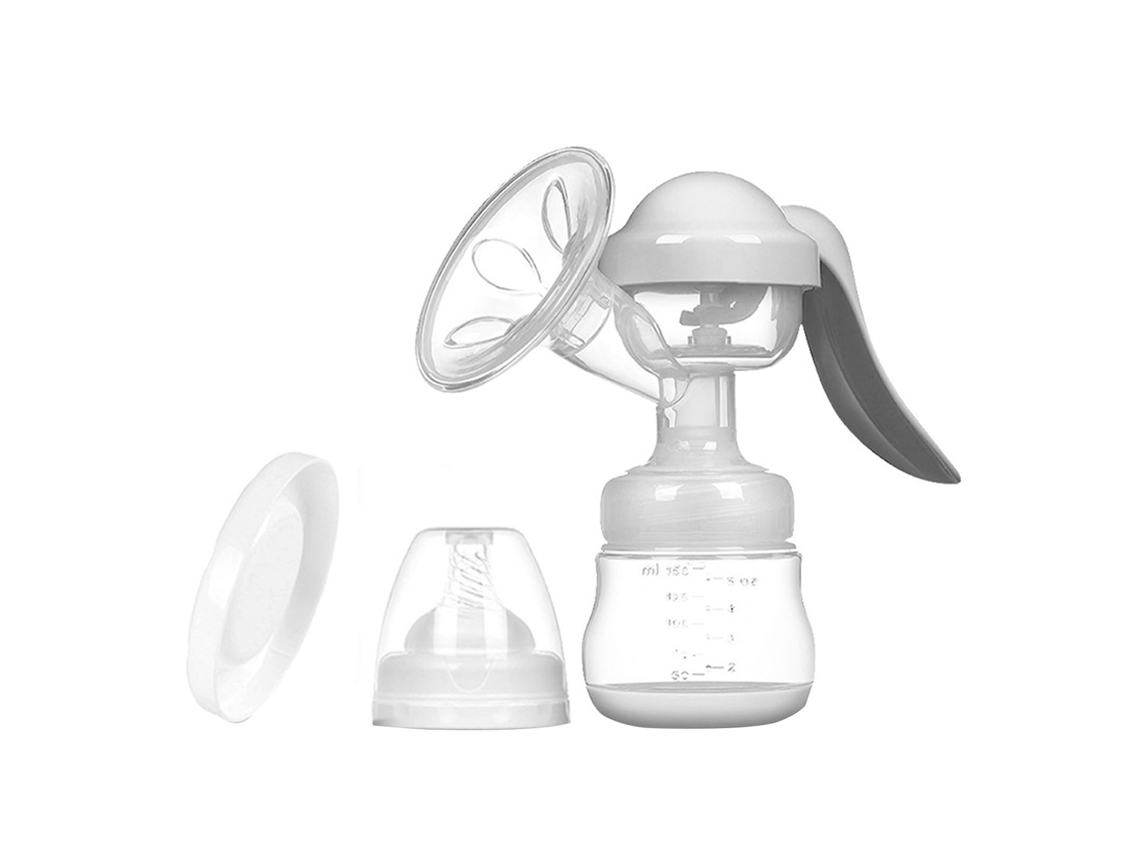 Elysve Bomba De Sucção Manual Portátil De Silicone, 150ml, Com Forte Poder De Sucção, Branca