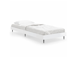 Bed Frame, Bed Frames Vidaxl Branco Madeira Processada (75 X 190 Cm)