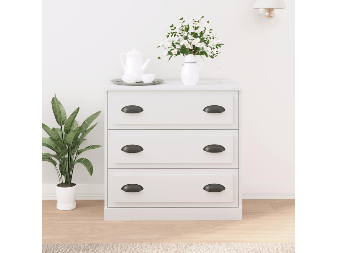 Vidaxl Aparador 70x35,5x67,5 Cm Derivados De Madeira Branco