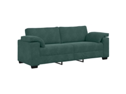 3-seater Sofa, 3-seater Sofas Vidaxl Verde Veludo (n/a)