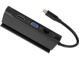 Hub Usb 7 Em 1 Com Adaptador Tipo-c, Interface Multimídia Hd, Vga,