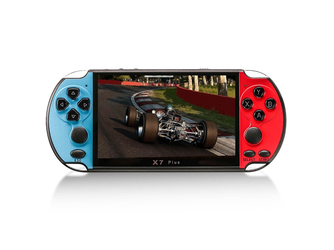 Console De Videogame Portátil X7 Plus De 5,1 Polegadas Com Dois Botões, Memória Interna De 8 Gb E Capacidade Para 1.000 Jogos Ly Ebike