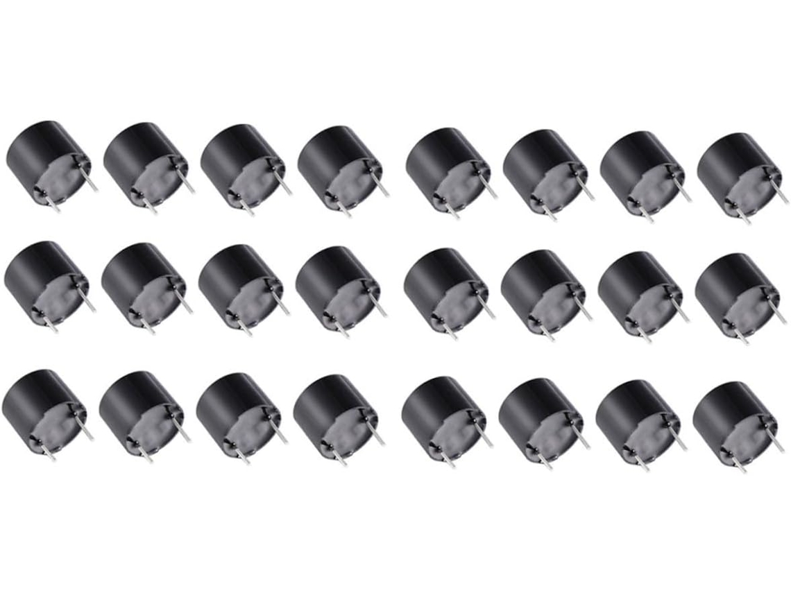 Conjunto De 24 Peças Buzzer Eletromagnético Para Alarmes, Com Sinal Sonoro Contínuo Componentes Eletrônicos Para