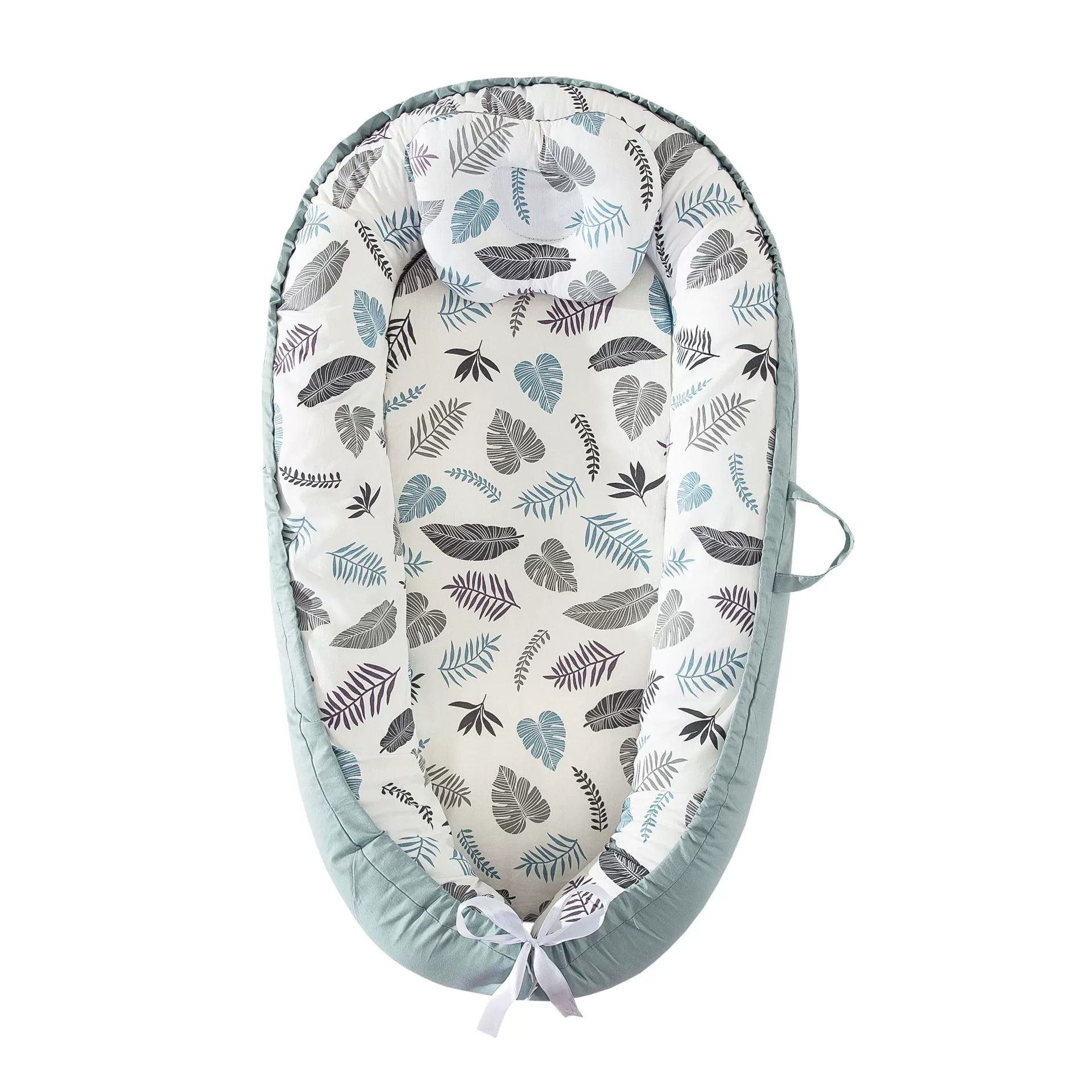Ninho de Bebé EIFSON 0 24 Meses com Almofada Algodão Macio 85x55cm (penas)