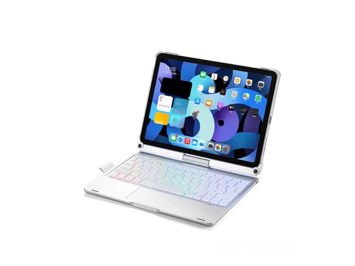 Teclado HALINUIA Compativel com Ipadmini6/7 8.3" (360° Rotacao Branco)