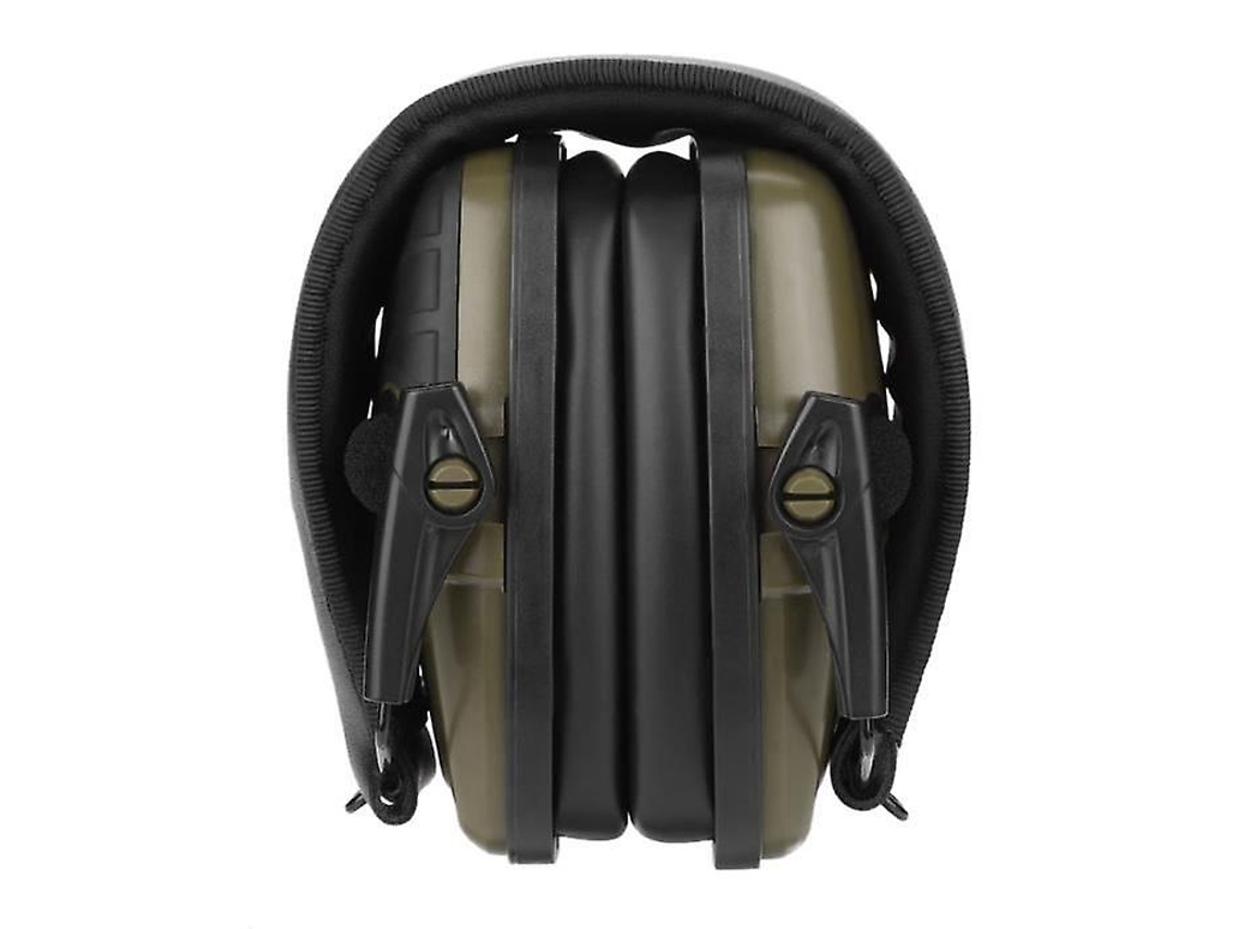 Auscultadores SPGUARD Spguard Ruído de Caça Ao Ar Livre Cancelamento de de Tiro Eletrônico Ruído de Tiro Cancelamento de Earmuffs Verde Militar