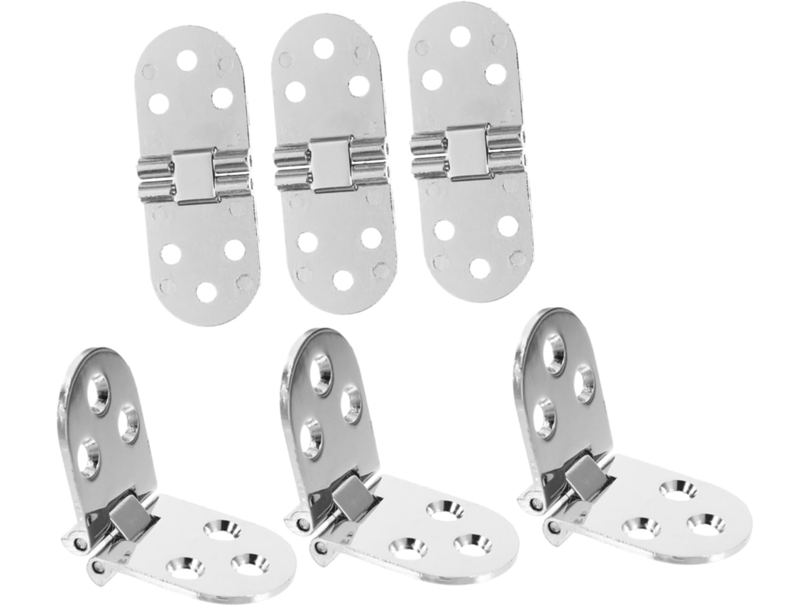 Conjunto De 6 Dobradiças Dobráveis Para Mesa, Pequenas Mesa E Porta,