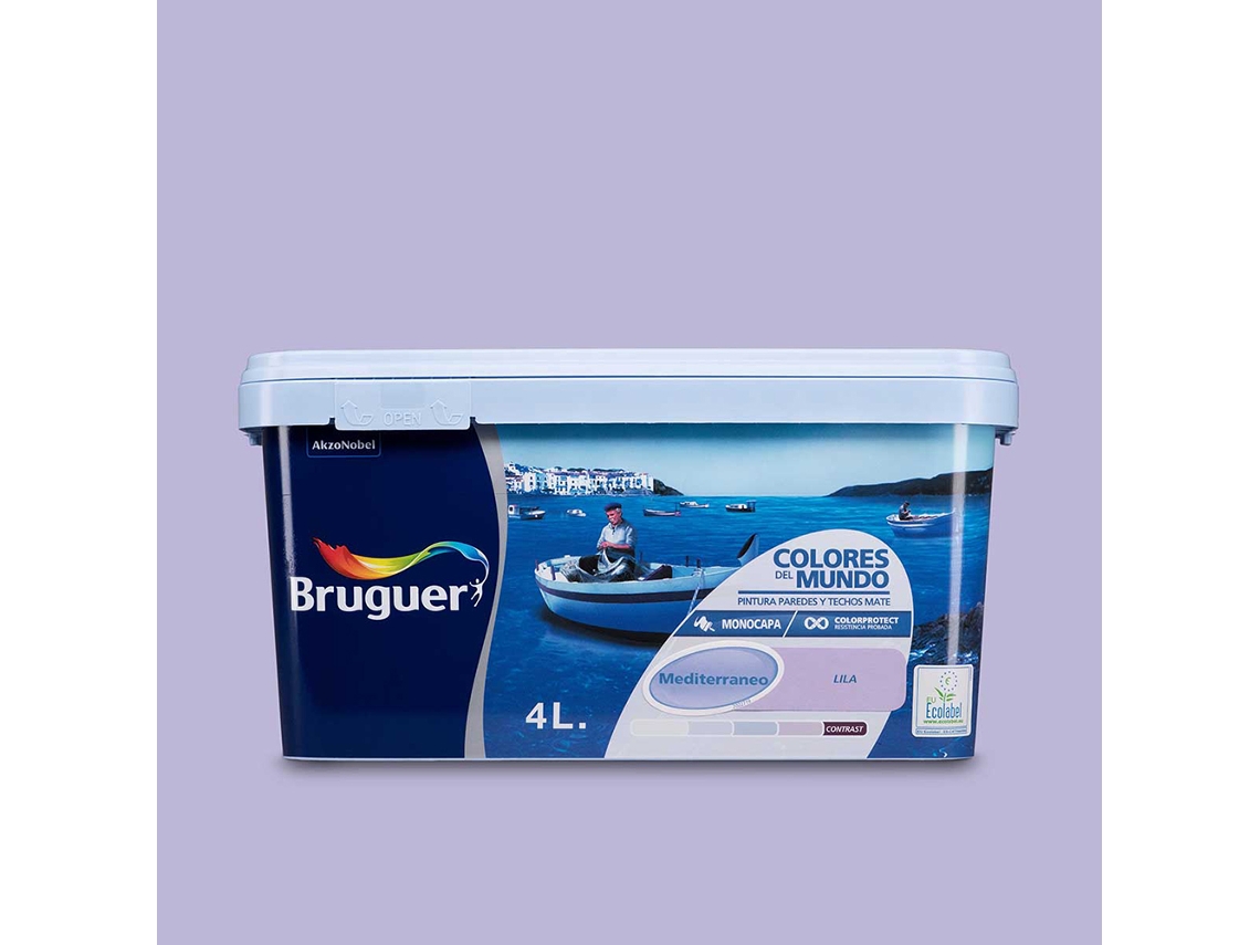 Bruguer Cores Do Mundo Mediterrâneo Pintar Lila 4L 5057310