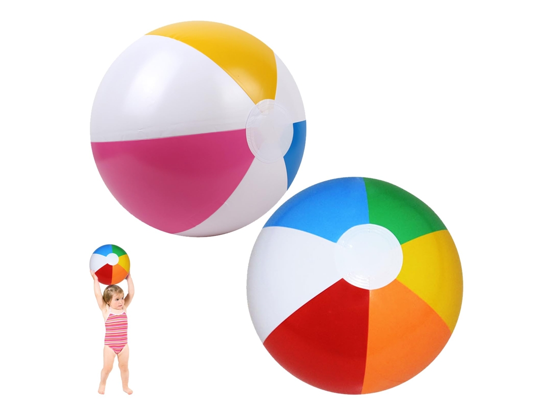 Conjunto De 2 Bolas Infláveis ​​para Piscina, Infantis, Praia Infláveis, Grandes 40 Cm, Aquáticas Brinquedos Para Festas -aquaforge