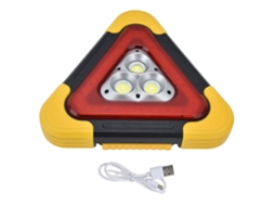2026 luz de Advertência Triangular Vermelha para Carro com Carga Solar e Usb Luz de Emergência Led Segura Ajustável