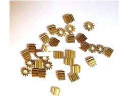 Engrenagem De Latão Com Módulo 0, 5, 10 Dentes, Eixo De Cobre, Pinhão De Cobre, Diâmetro Do Eixo De 2mm, Rc