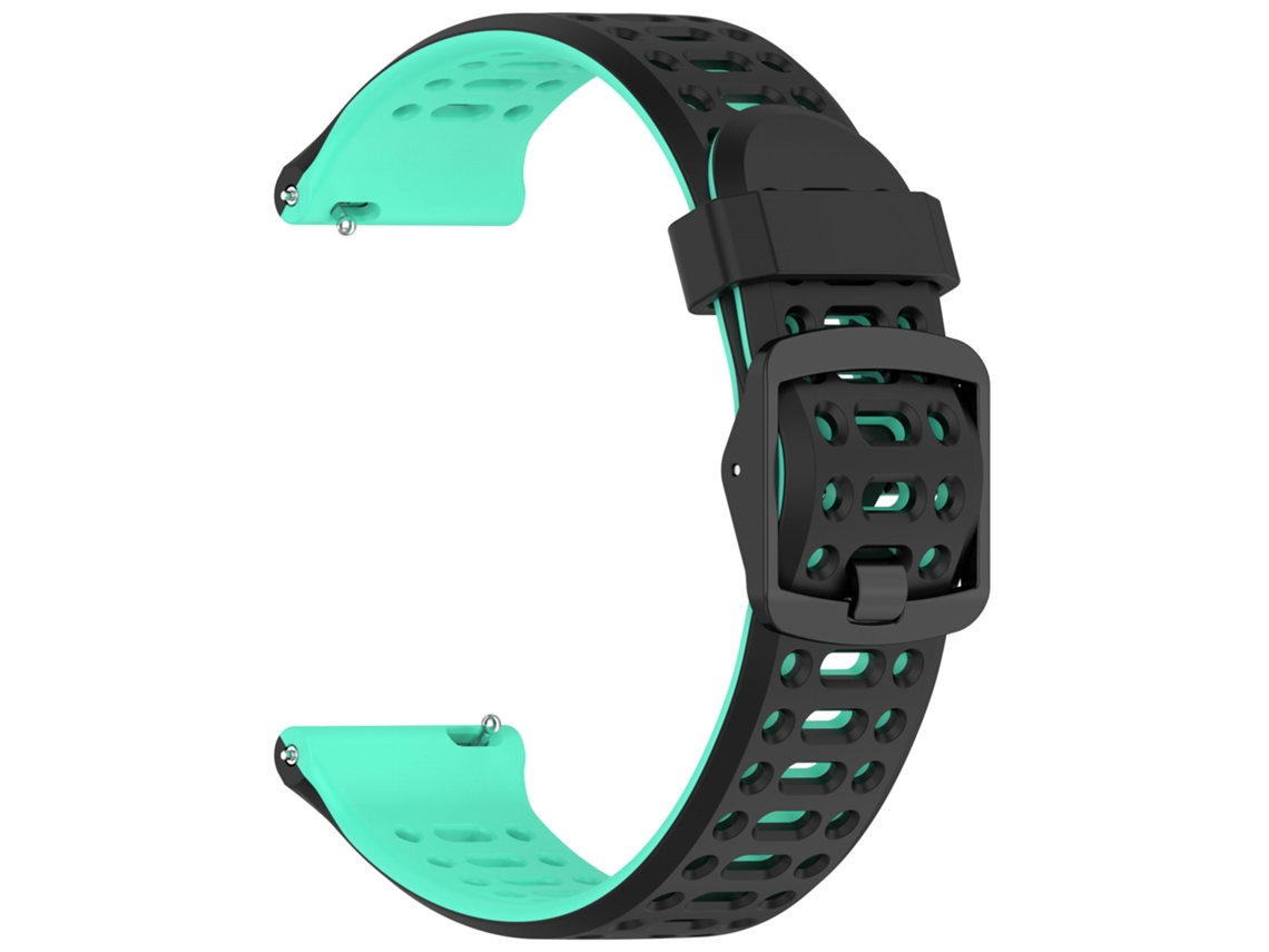 Pulseira de Silicone 20mm para Coros Pace 2 / Apex 42mm Preto e Azul PANOONA