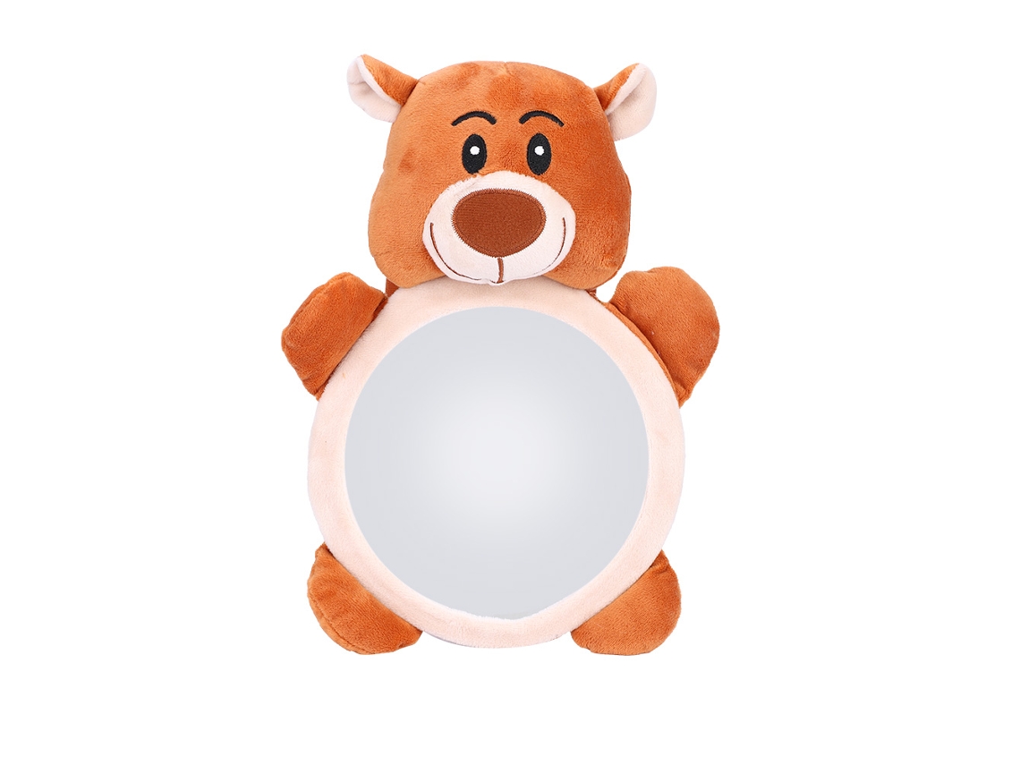 Mali espelho de Brinquedo para Assento de Carro com Padrão de Urso Cartoon Infantil
