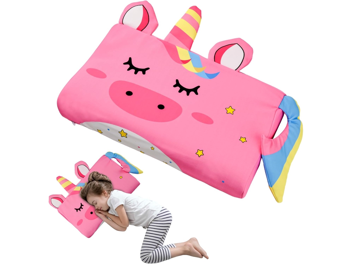 Almofada Infantil Ice Silk, Travesseiro Ergonômico De Espuma Viscoelástica Com Capa Removível, 45x27cm/unicórnio Gertiz