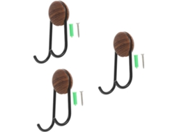 Conjunto De 3 Cabides Decorativos Em Aço Inoxidável