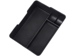 Caixa organizadora de plástico para console de carro com compartimentos divididos (3 compartimentos)