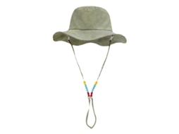 Chapéu De Sol Feminino De Cor Unica Com Miçangas Coloridas Aba Larga Secagem Rápida Para Pesca E Trilha Verde Claro