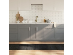 Vidaxl Tapete Retangular 60x300 Cm Bambu Cinzento