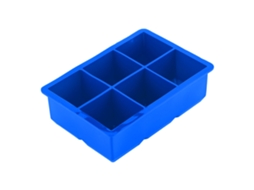 Nova Line mold de Gelo Silicone 6 Cúbicos Tray Chocolate Candy Fda Bpa Free Cozinha Azul Escuro