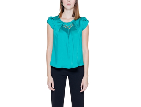T-shirt De Mulher Rinascimento Blouses Poliéster Verde (xs)