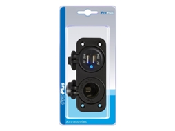 Kit de Embutir: Tomada Din+ Porta Usb Dupla Tipo a 2x2100 BRILVIBERA