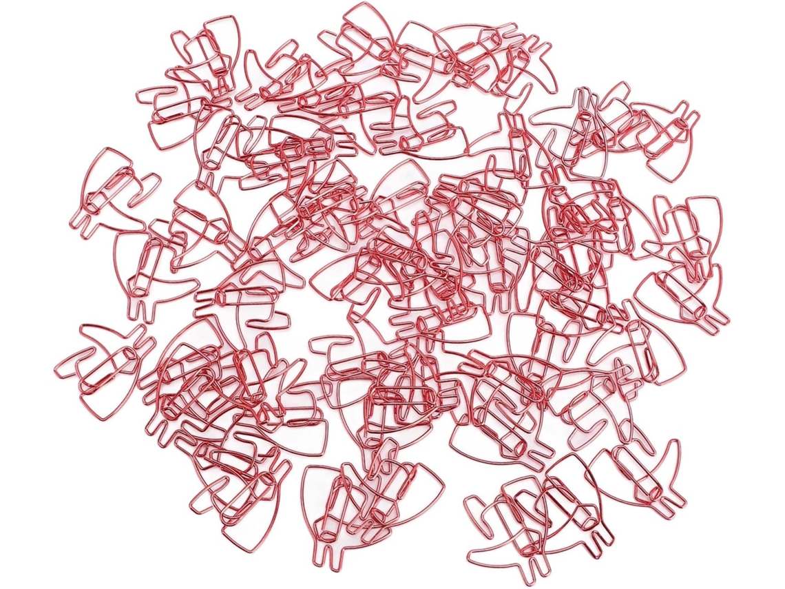 60 Clipes de Papel Fofos com Desenhos Animados, Clipes de Metal para Marcadores de Páginas, Clipes SFUSHOS