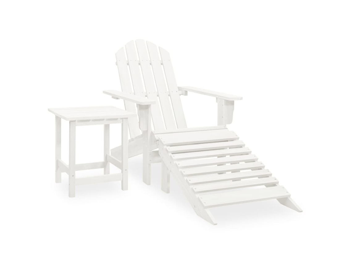 Garden Chair, Garden Chairs Vidaxl Branco Madeira (n/a)