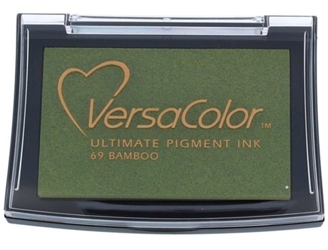 Almofada de tinta profissional - carimbo de data - Datador Tsukineko - VC069 - Almofada de tinta pigmentada de bambu Versacolor