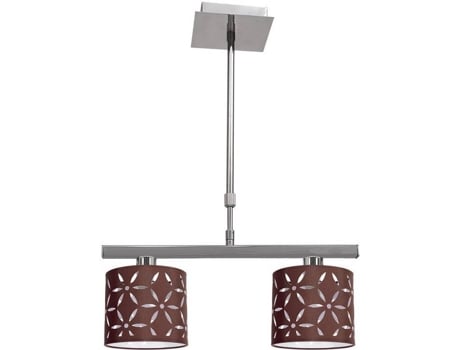 Candeeiro de Teto FABRILAMP Ipanema (Castanho - Metal - 42 cm)