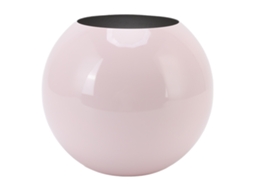 Vaso Redondo Aço Inox Pequeno Estilo Nórdico Decoração Rosa