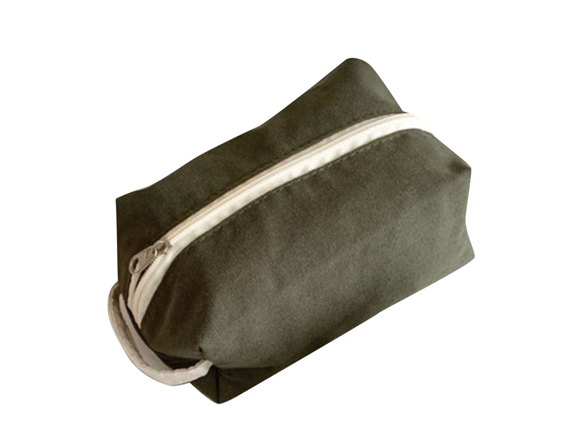Bolsa De Maquiagem Canvas Leve Portátil Viagens Uso Diário