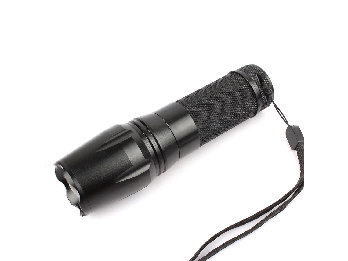 Lanterna Led T6 Zoom Preta